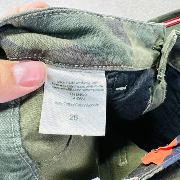 Sundry Camouflage Joggers with Red Stripe - Picture 8 of 15